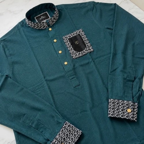 Premium Buttol Green Cuff Hata Panjabi